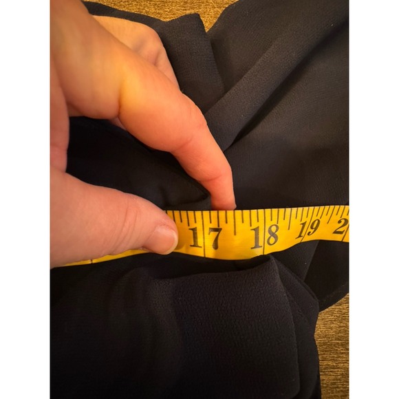 REISS Ania Jumpsuit size 8 navy long sleeve Blousen Double Layer Top - Picture 13 of 16